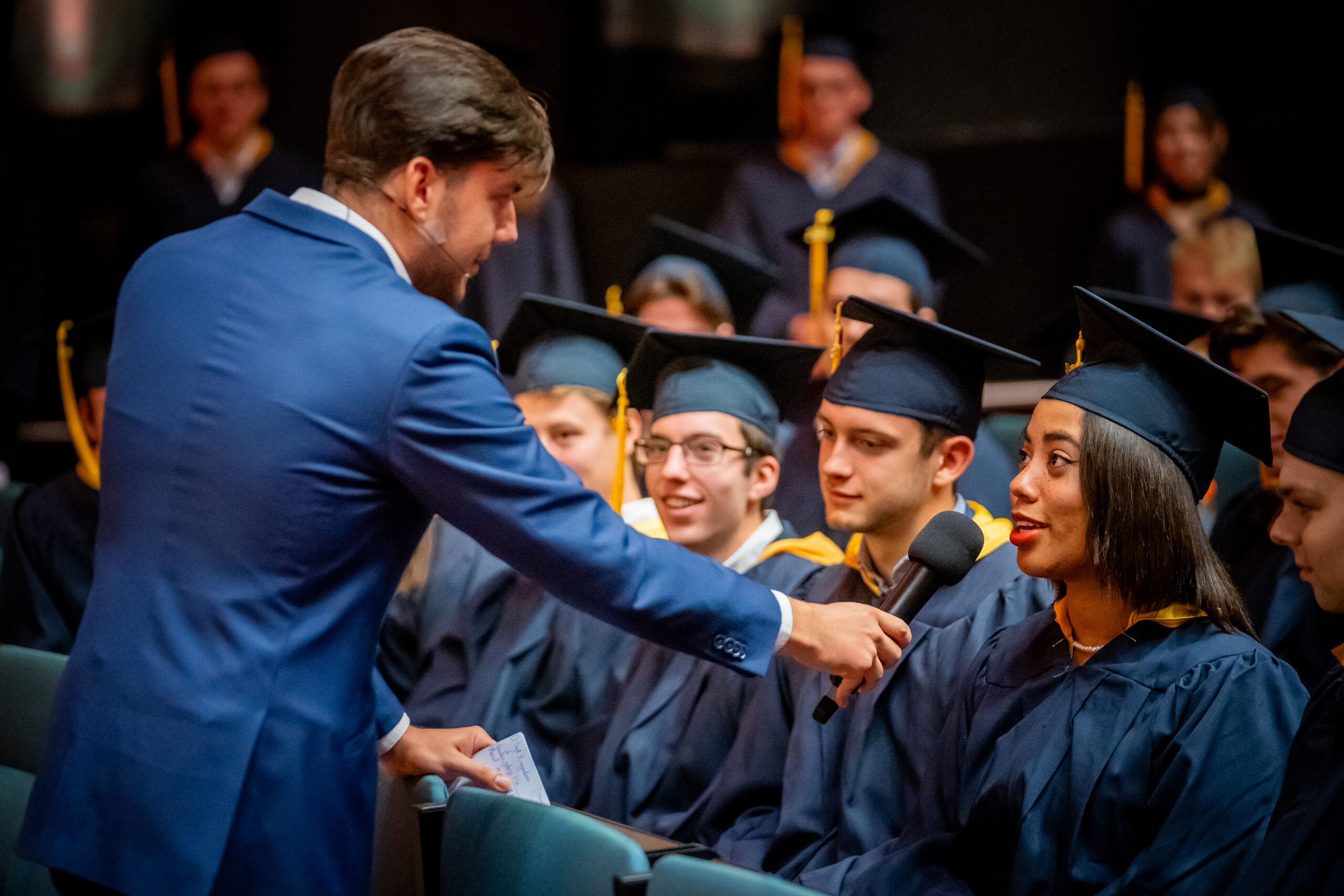 Master of ceremonies at a celebration